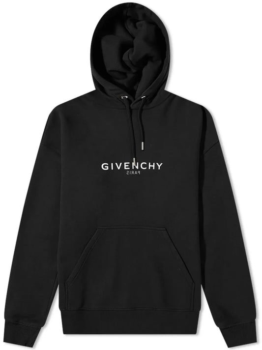 Givenchy Reverse Logo Hoodie Black