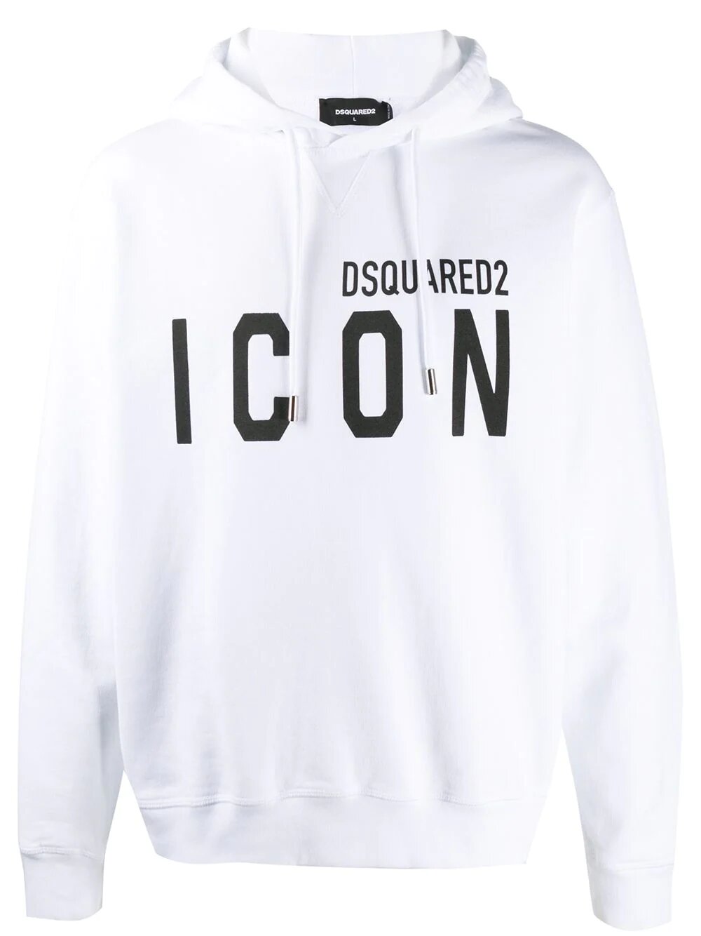 Dsquared2 Icon Print Hoodie in White