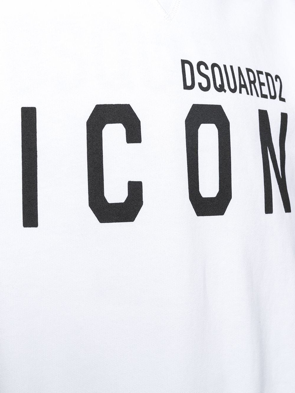 Dsquared2 Icon Print Hoodie in White