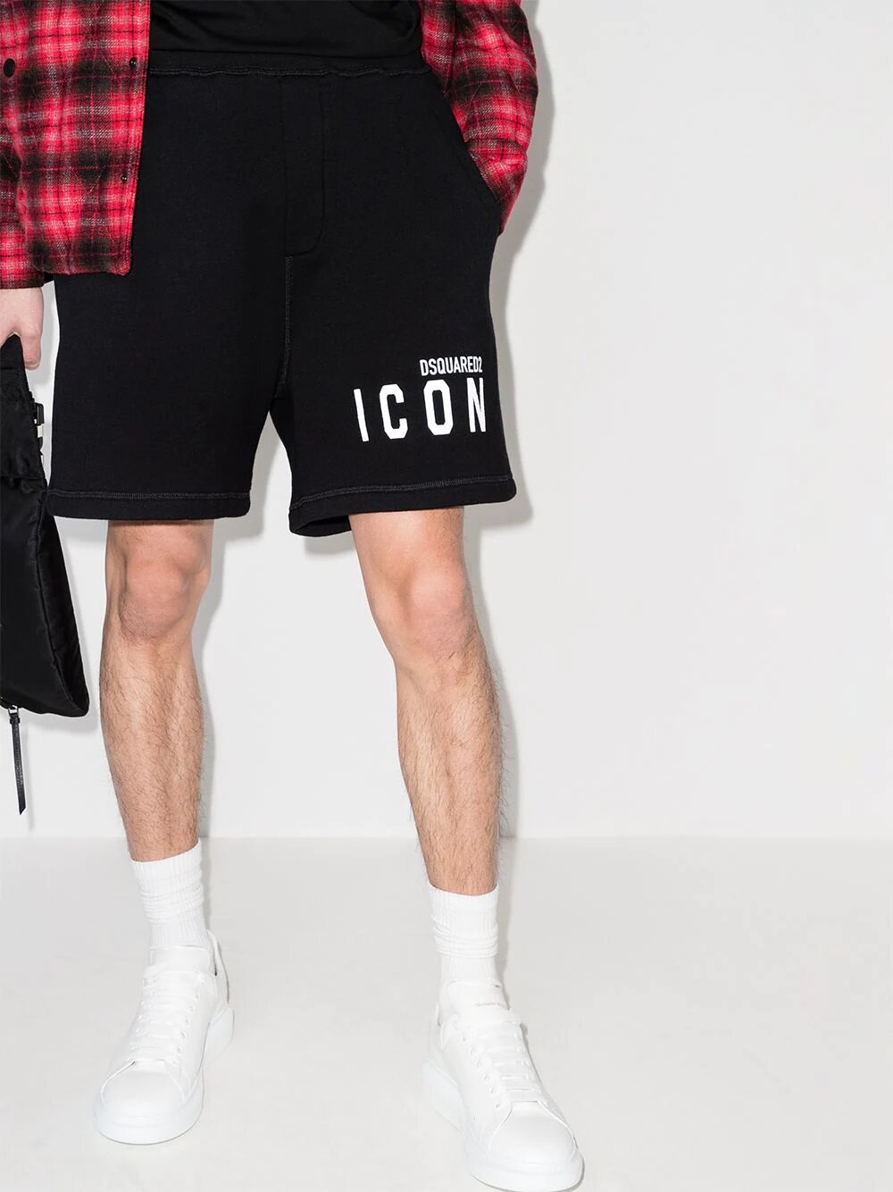 Dsquared2 Icon Logo-Print Shorts Black