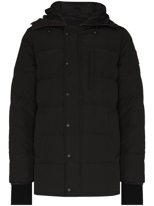 Canada Goose Carson Logo Patch Puffer Parka in Black