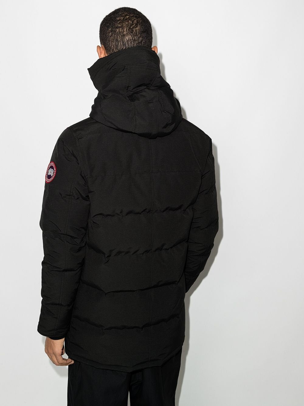 Canada Goose Carson Logo Patch Puffer Parka in Black