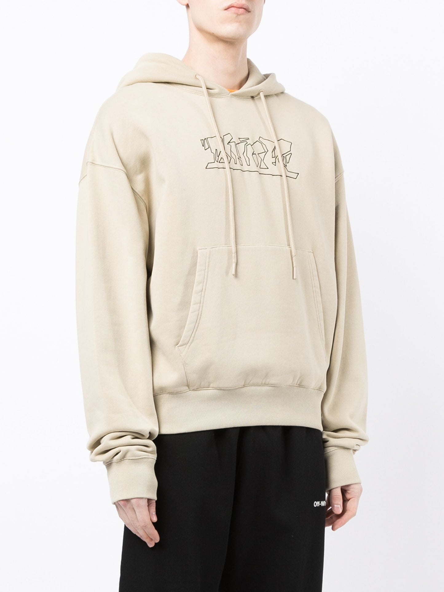 Off-White Figure of Speech Over Hoodie in Beige