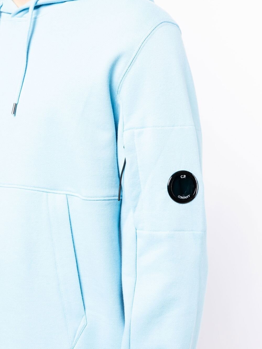 C.P. Company Diagonal Raised Fleece Hoodie Sky Blue