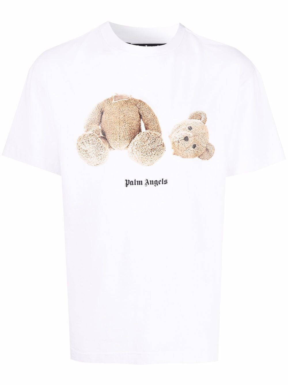 Palm Angels Teddy Bear logo-print T-shirt in White