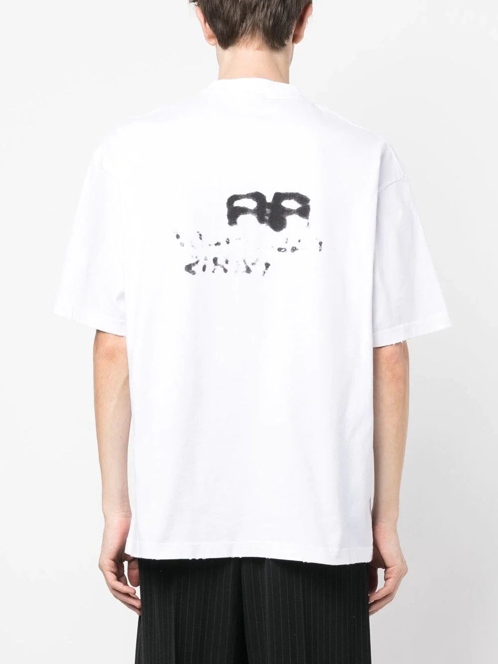 Balenciaga Hand Drawn BB Icon Logo T-Shirt in White