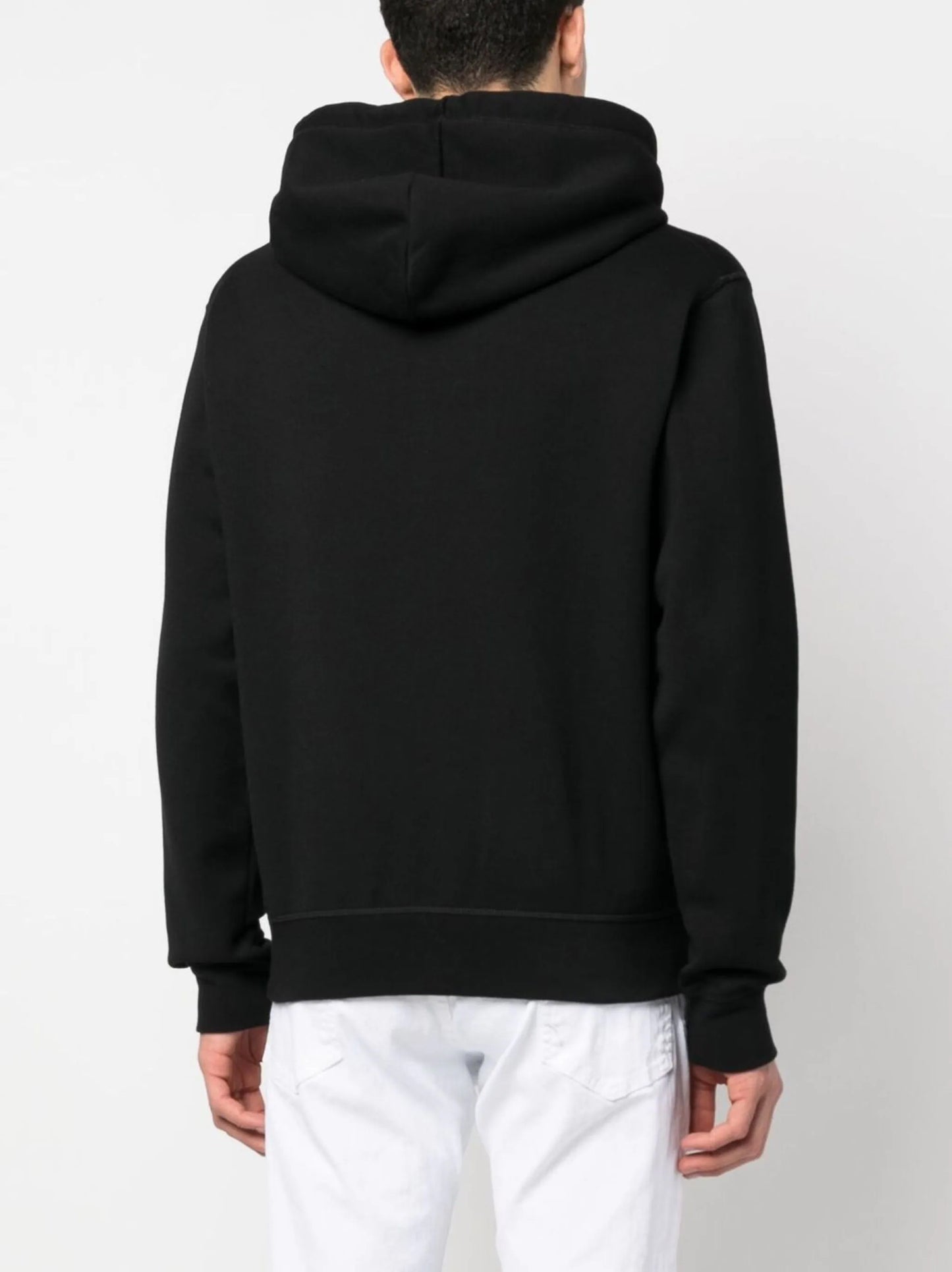 Dsquared2 Outline Icon logo Zipped Hooded Jacket in Black