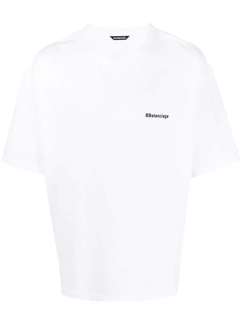 Balenciaga BB Logo Embroidered Oversized T-Shirt in White