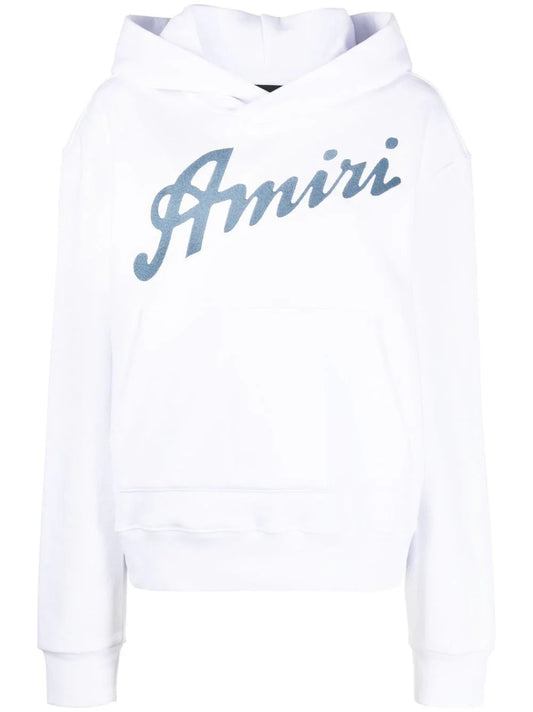 Amiri California Hawaiian Hoodie in White