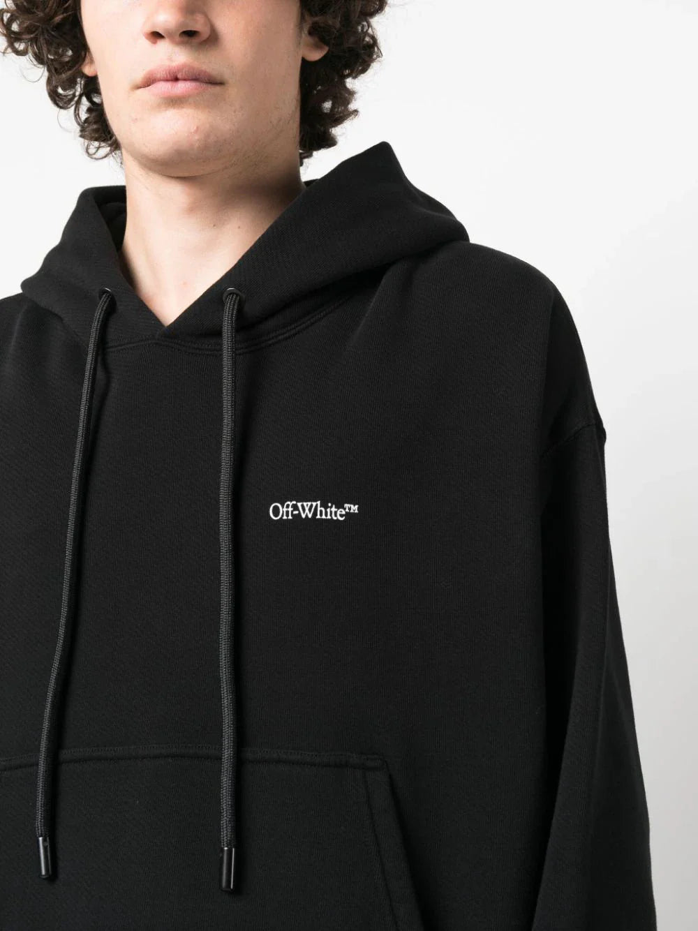 Off-White Scratch Arrow Skate Hoodie in Black