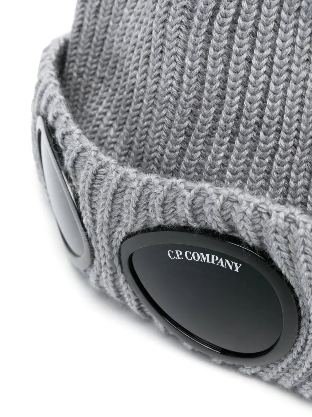 C.P Company Goggle Knit Hat in Dark Grey