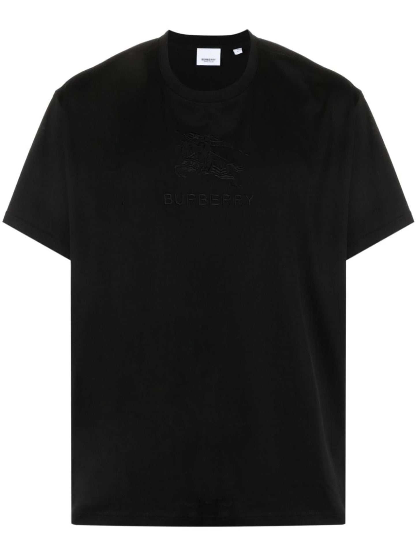 Burberry EKD Logo Embroidered T-Shirt in Black