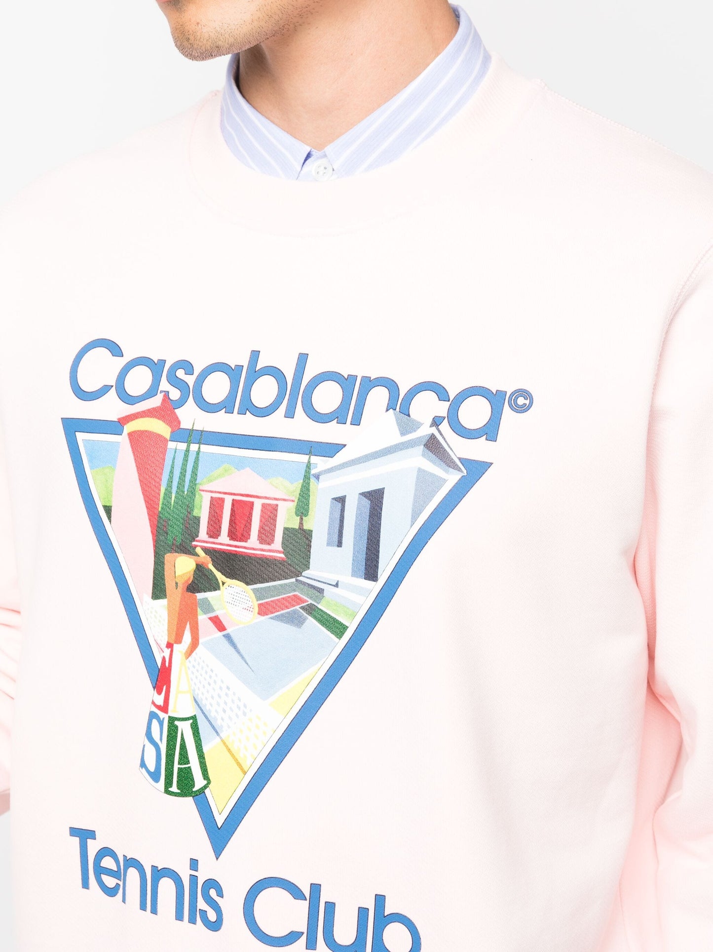 Casablanca La Joueuse Tennis Club Sweatshirt in Pink