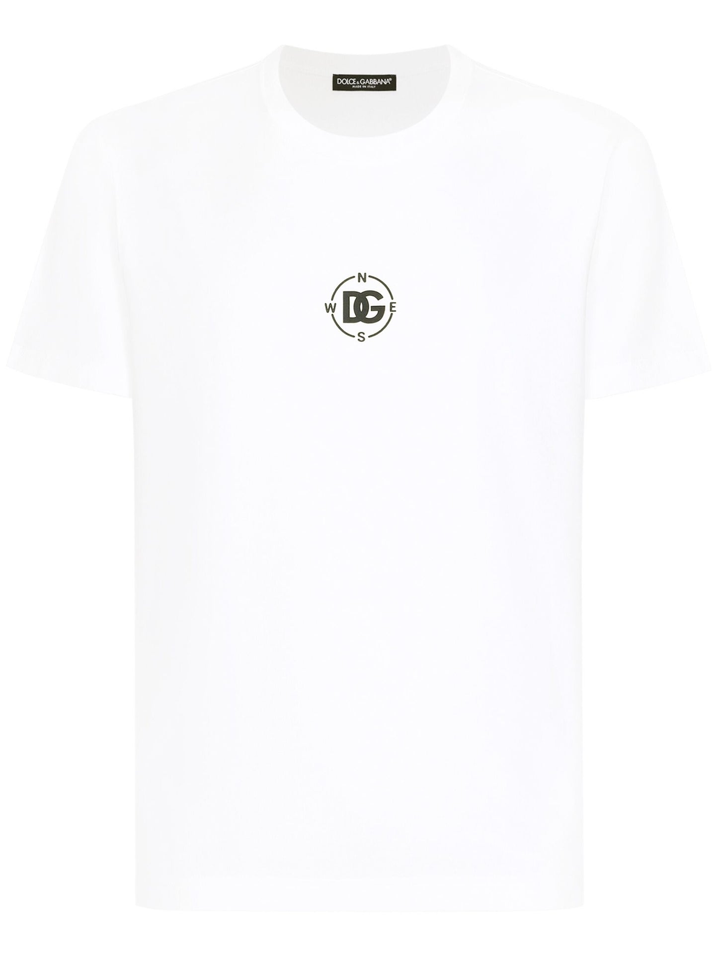 Dolce & Gabbana Marina Logo Printed T-Shirt in White