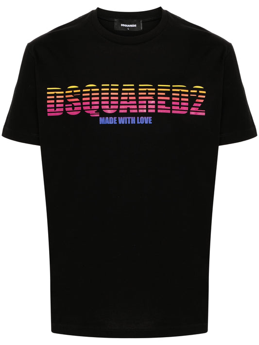 Dsquared2 Made with Love Printed T-Shirt in Black