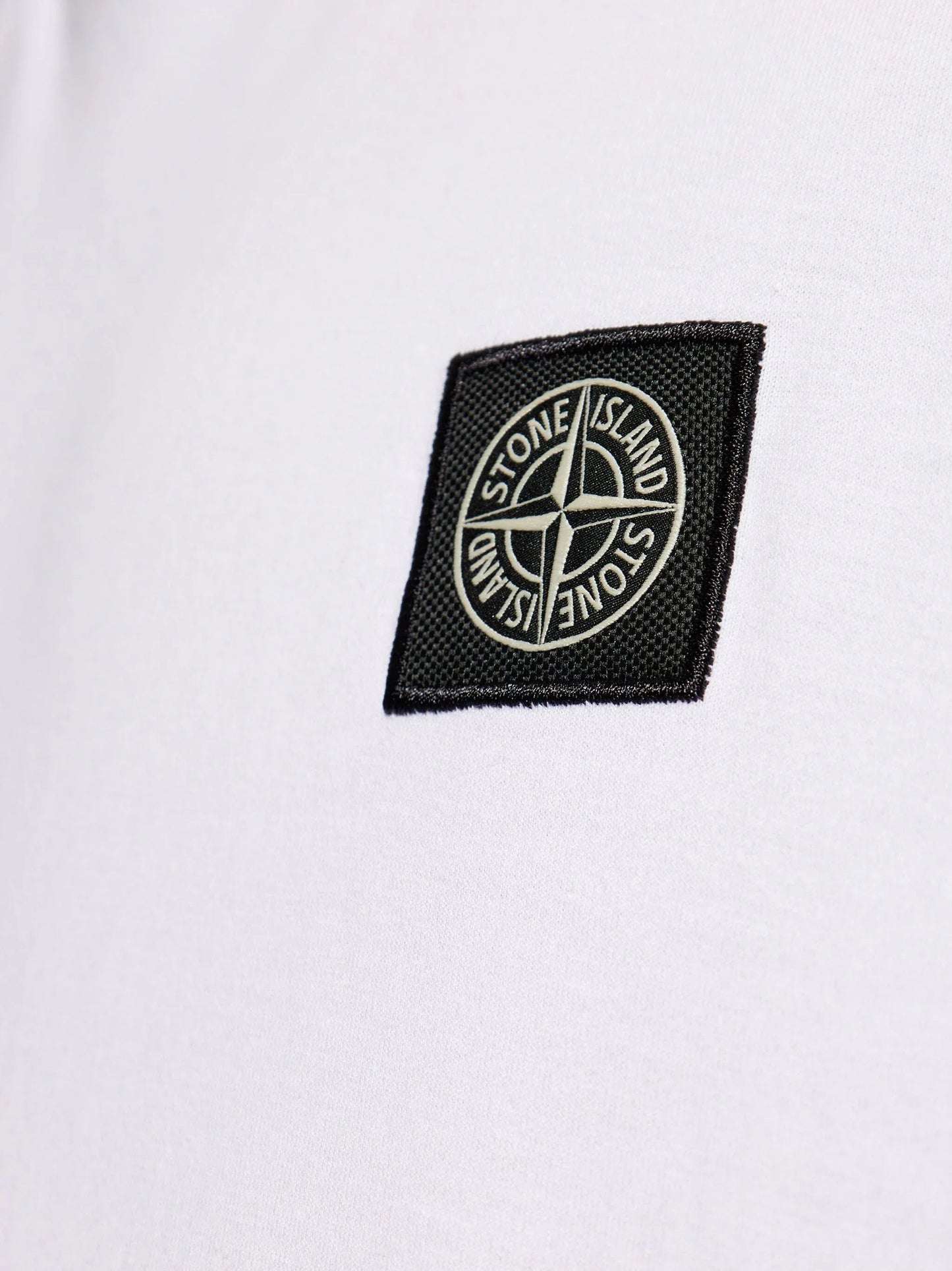 Stone Island Compass Patch Logo T-Shirt in White