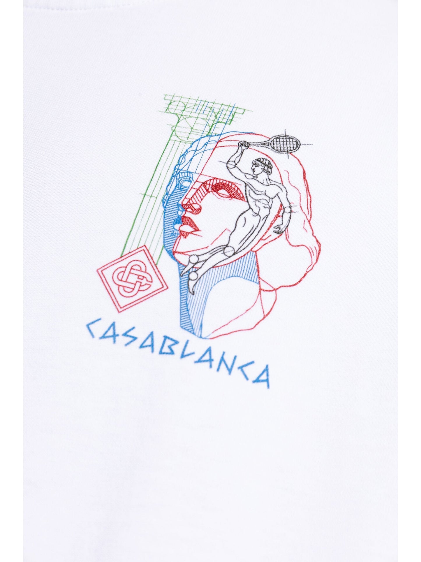 Casablanca Play In Progress Printed T-Shirt in White