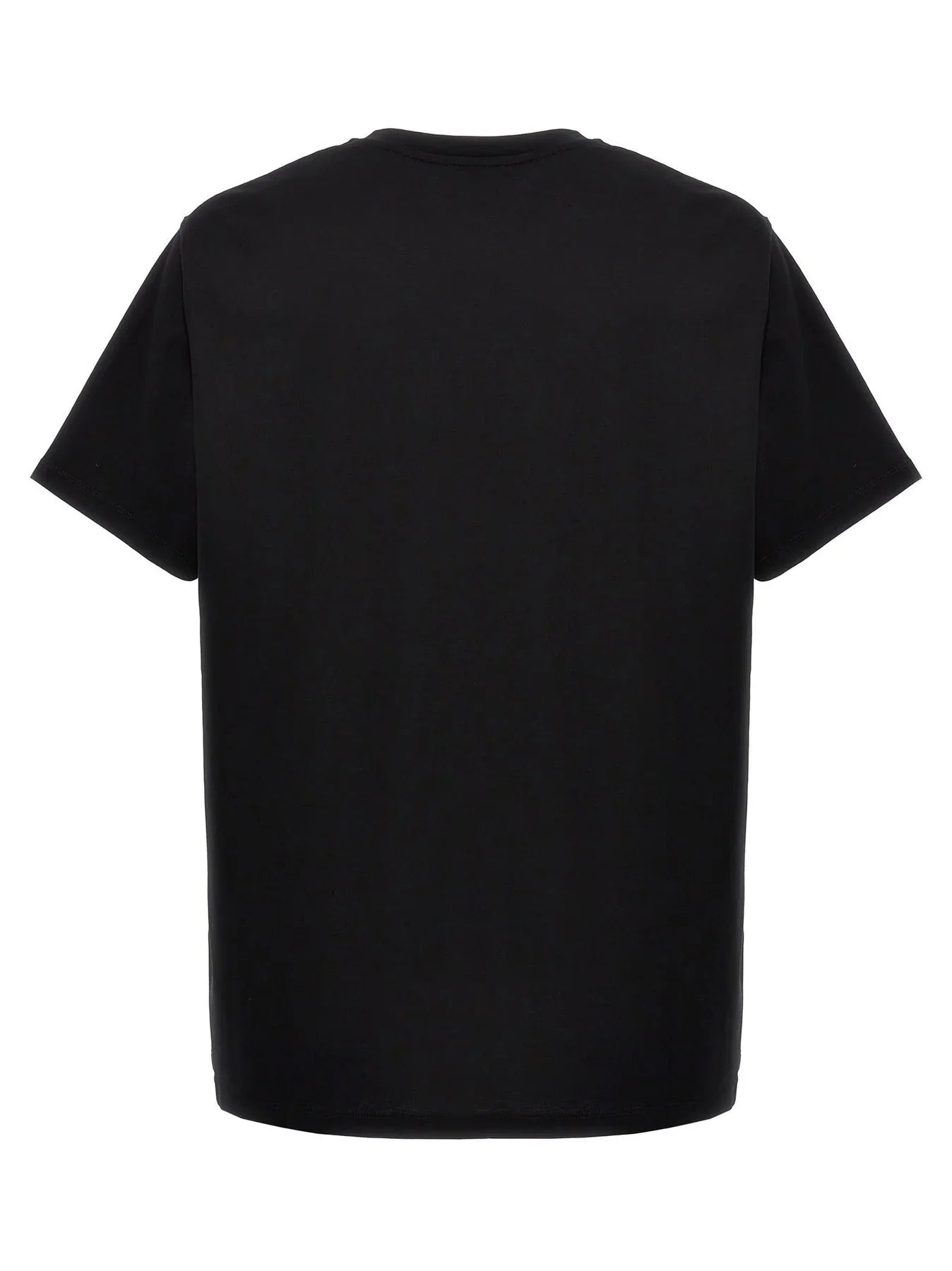 Balmain Embossed Vertical Logo T-Shirt in Black