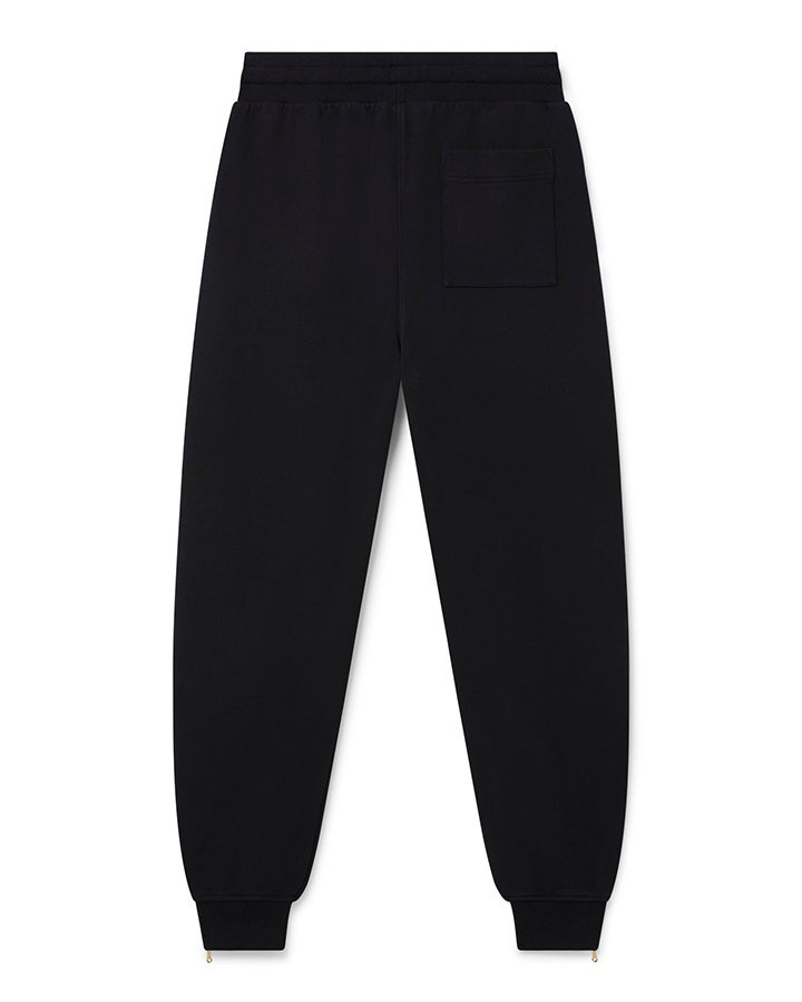 Casablanca Logo Embroidered Zip Hem Joggers in Black