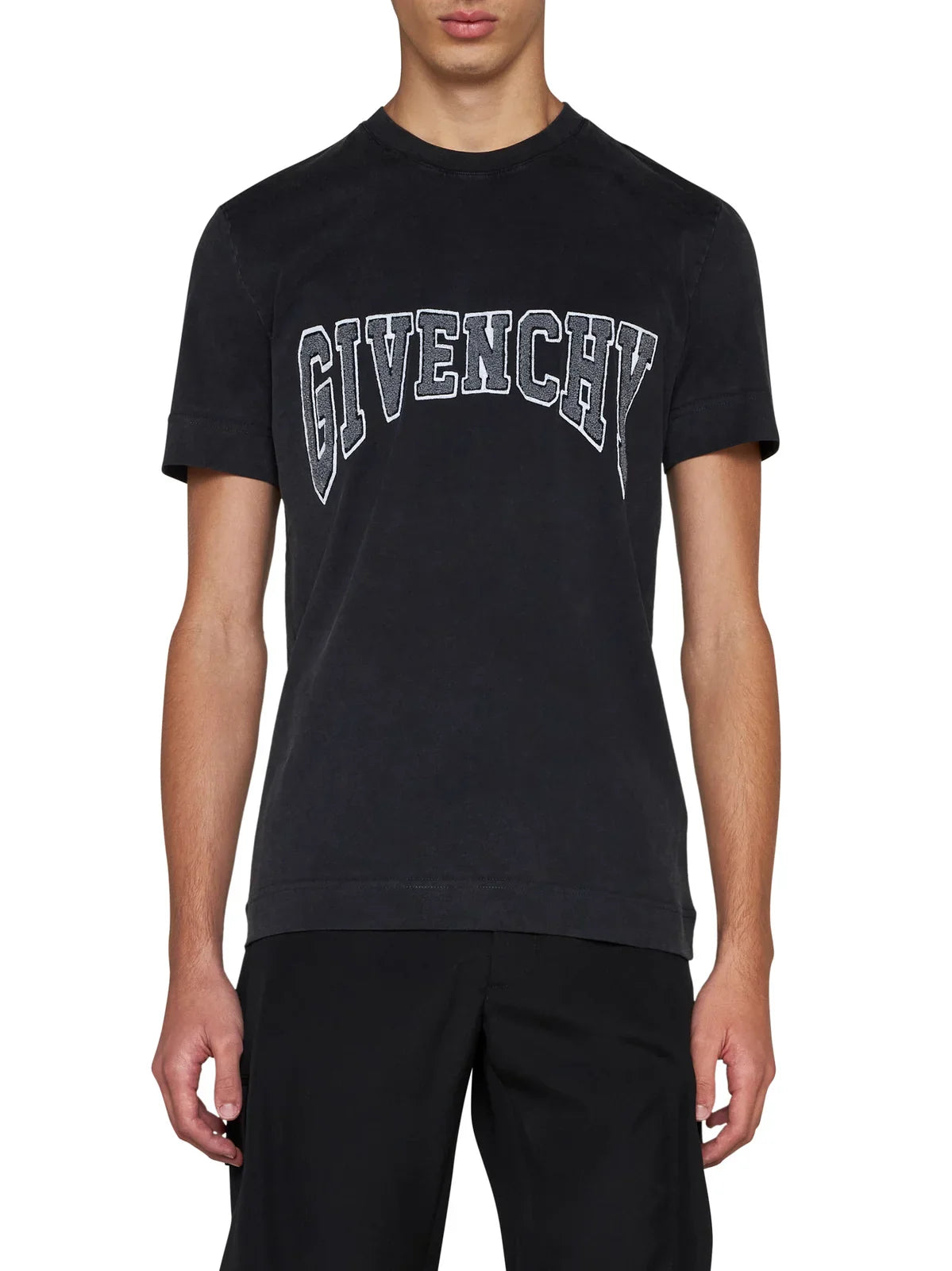 Givenchy Embroidered Logo Patch T-Shirt in Black