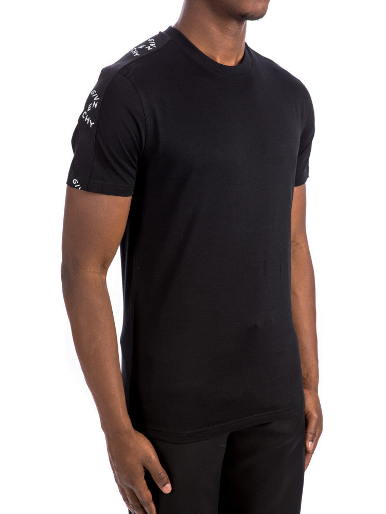 Givenchy Refracted Sleeve Logo T-Shirt in Black