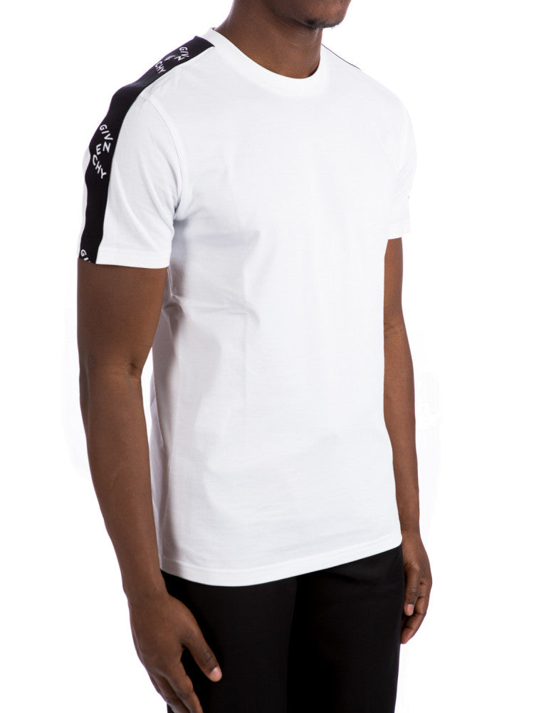 Givenchy Refracted Sleeve Logo T-Shirt in White