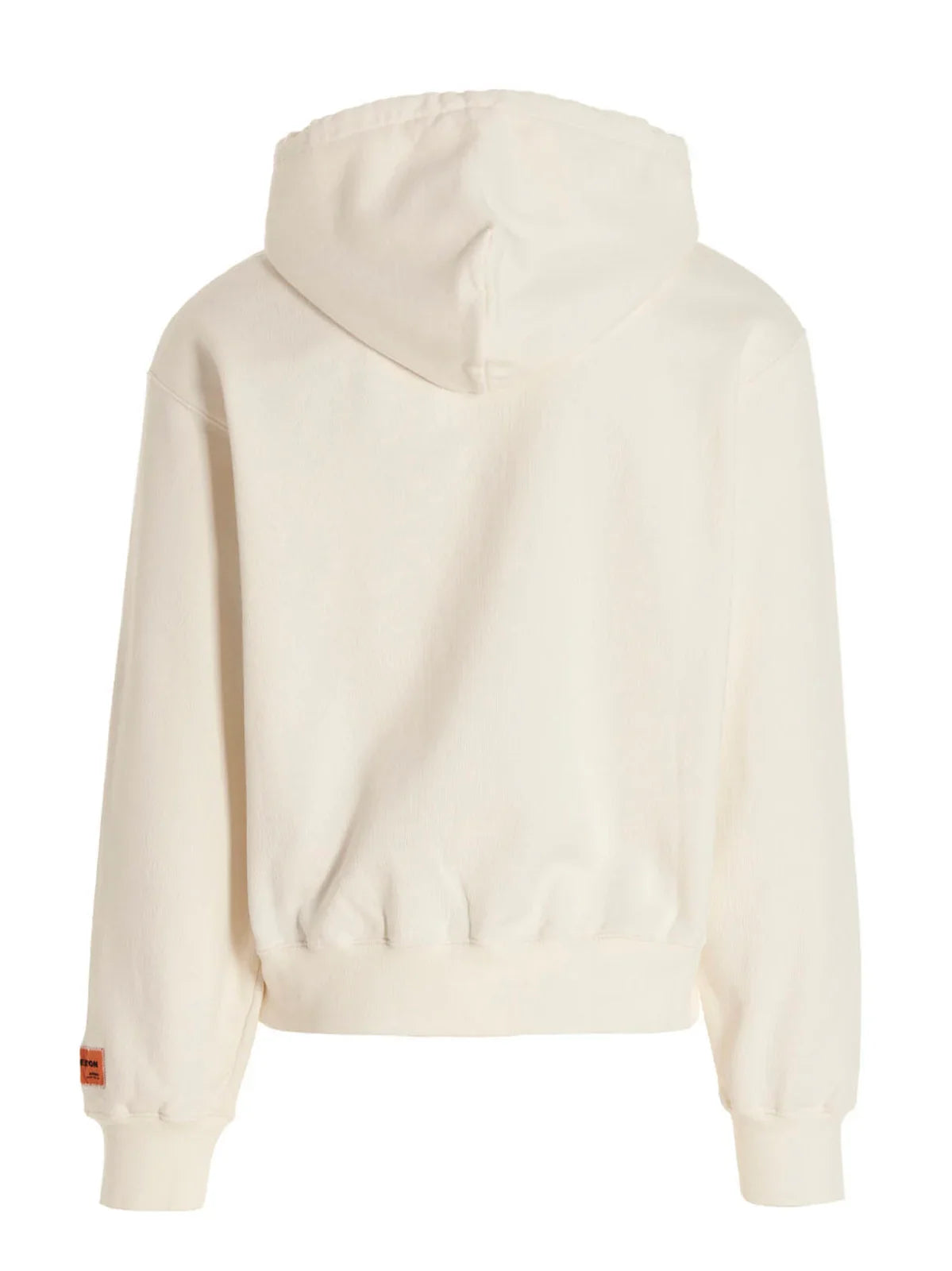 Heron Preston Heron Printed Drawstring Hoodie in White