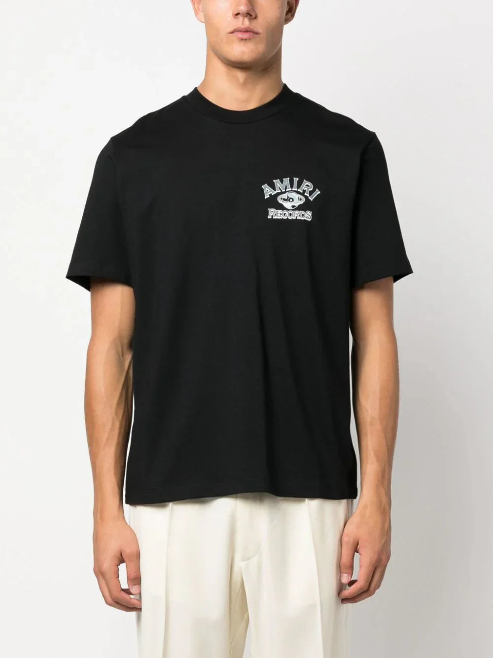 Amiri Global Records Logo Printed T-Shirt in Black