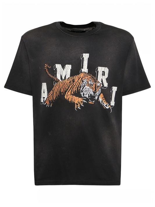 Amiri Vintage Tiger Logo T-Shirt in Black