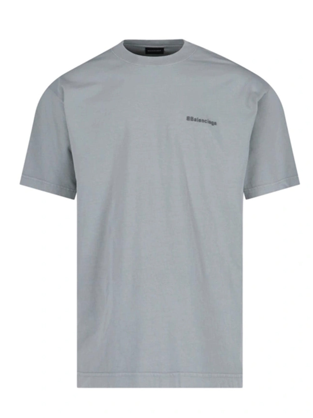 Balenciaga BB Logo embroidered Oversized T-Shirt in Grey