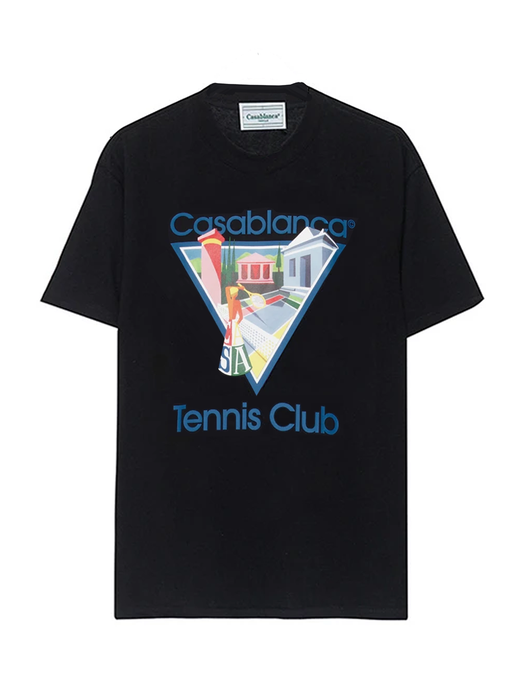 Casablanca Tennis Club  'La Joueuse' T-shirt in Black