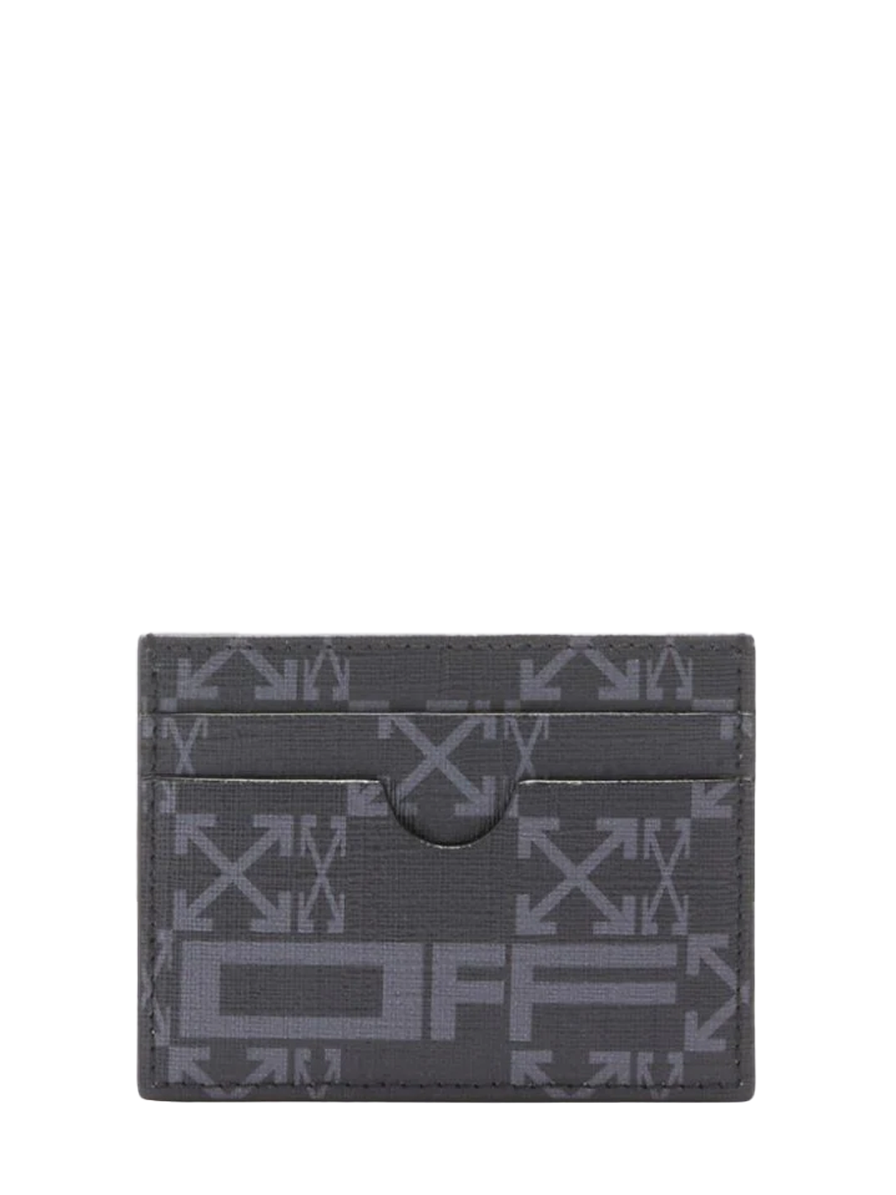 Off-White Monogram Simple Card Holder in Black