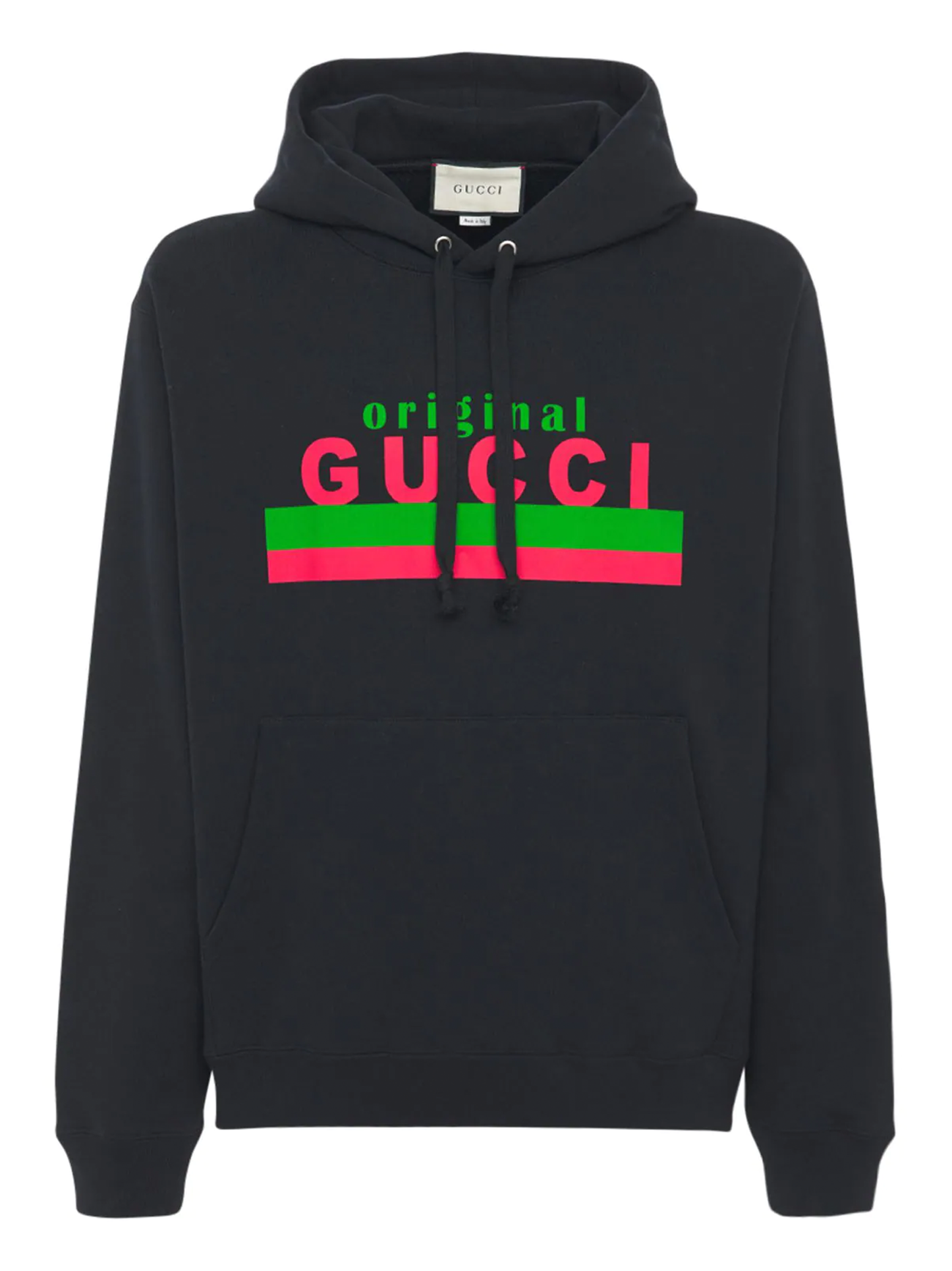 Gucci Original Logo Printed Hoodie in Black