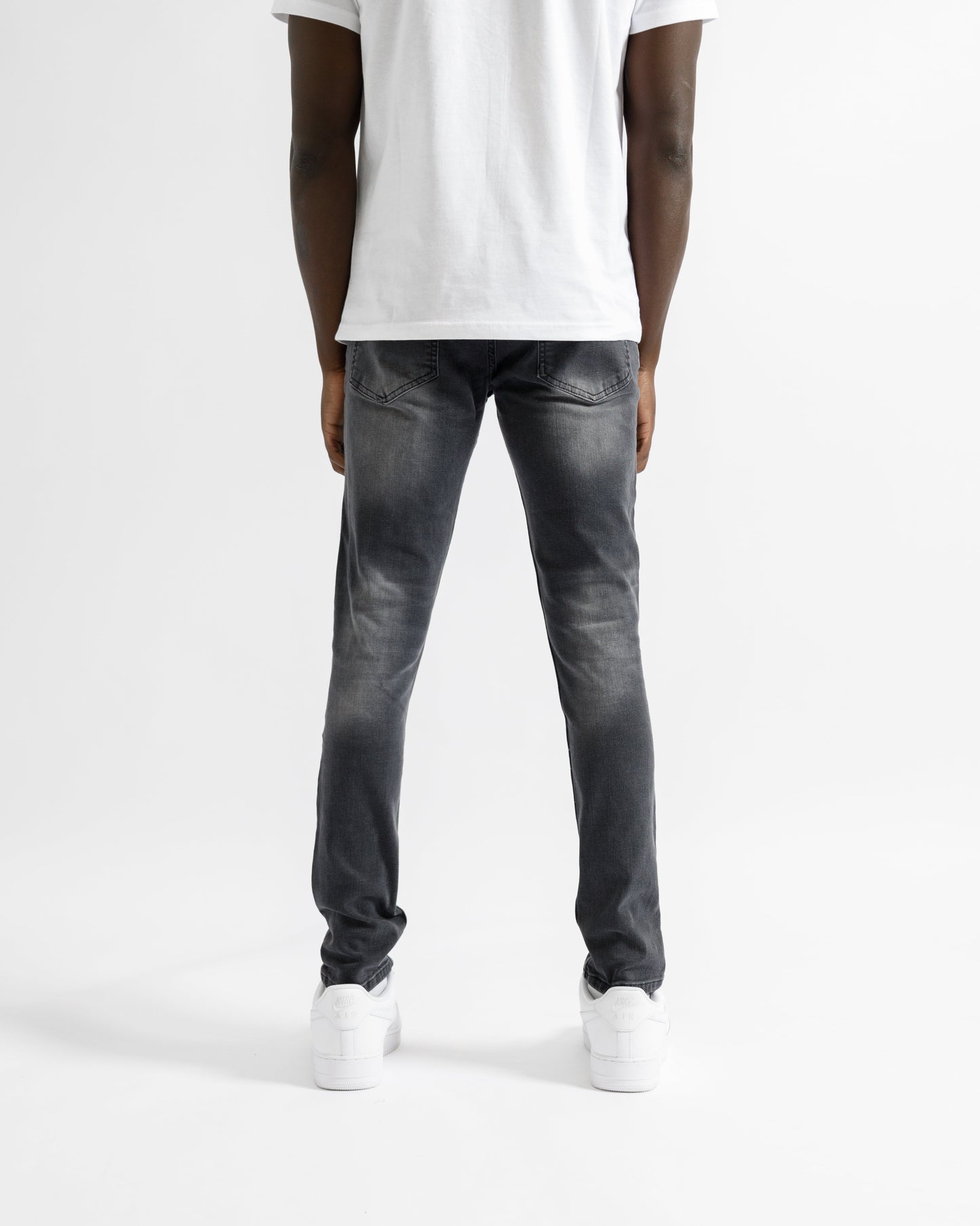 Magiri Bordeaux Bandana Distressed Jeans in Black