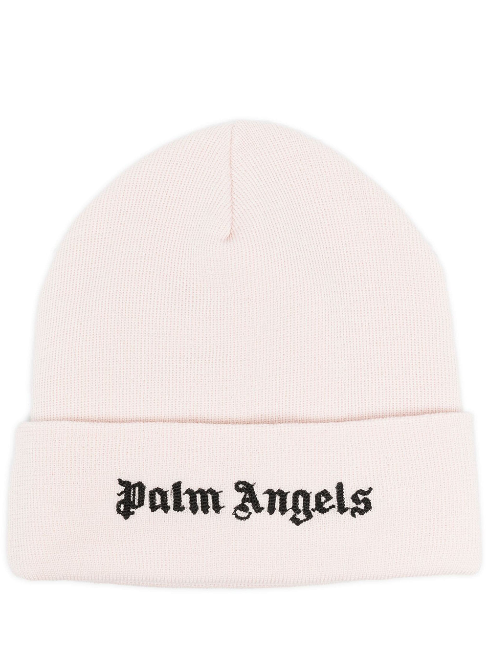 Palm Angels Classic Logo Beanie in Butter Black