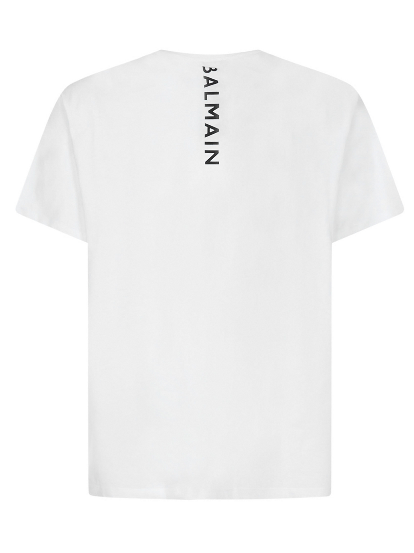 Balmain Back Logo Printed Oversized T-Shirt in White