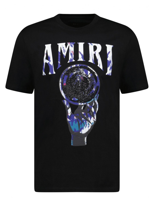 Amiri Crystal Ball Printed T-Shirt in Black