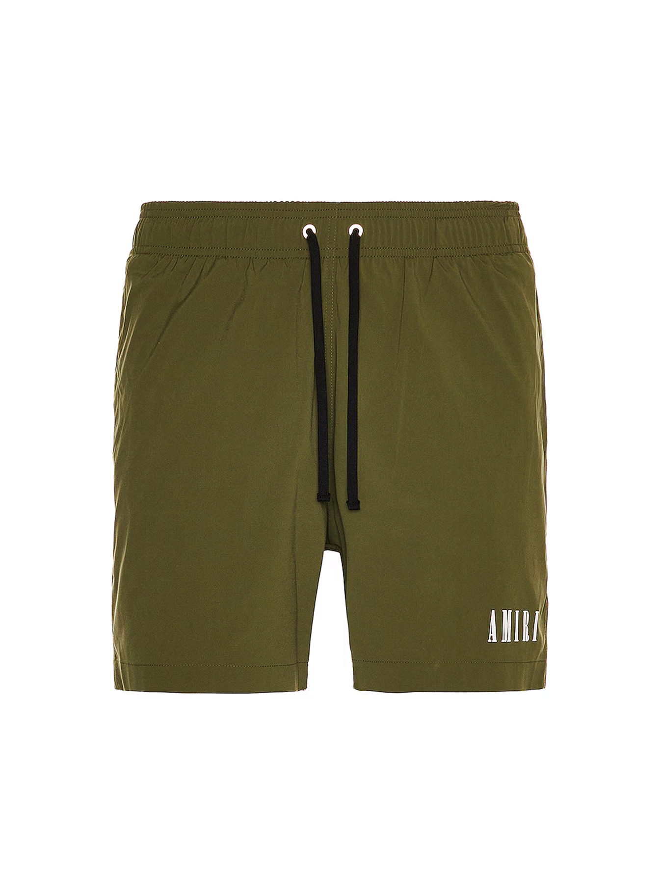 Amiri Core Logo Swimshorts in Military Green