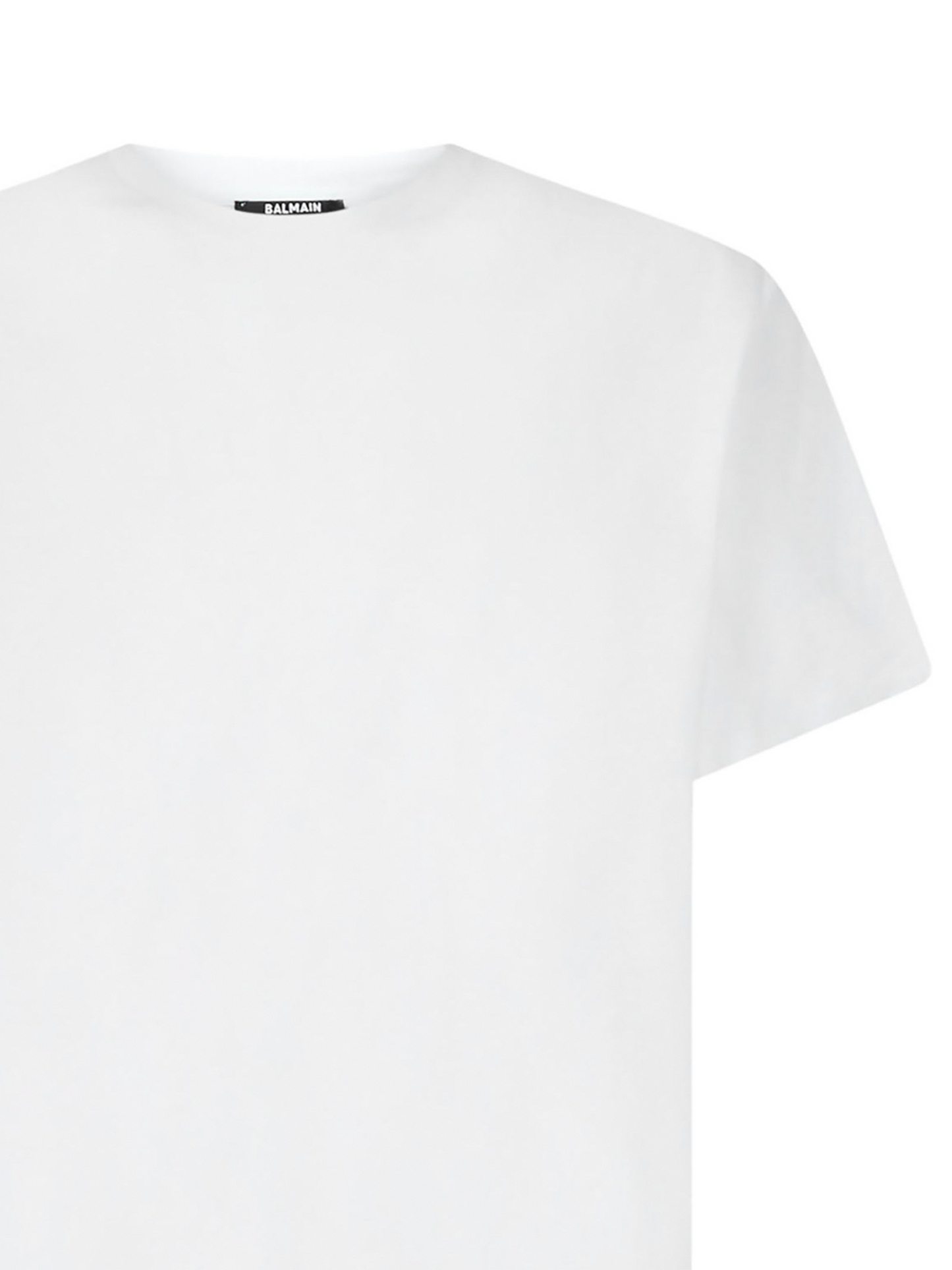 Balmain Back Logo Printed Oversized T-Shirt in White