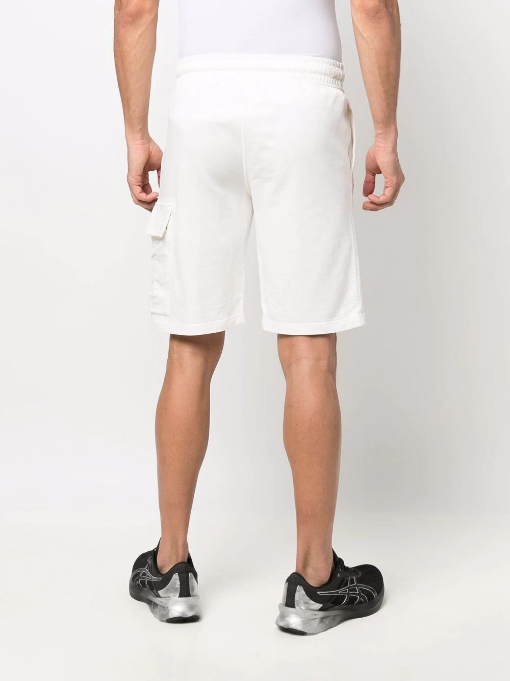 C.P. Company Lens Cotton Shorts in White