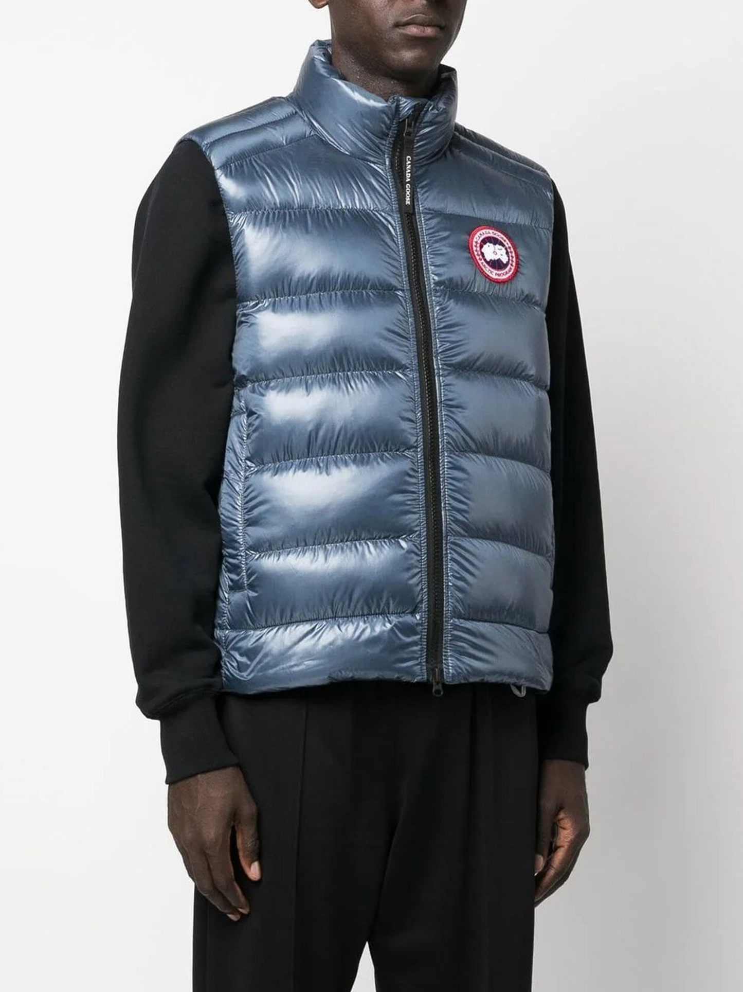 Canada Goose Crofton Logo Patch Vest Gilet in Ozone Blue