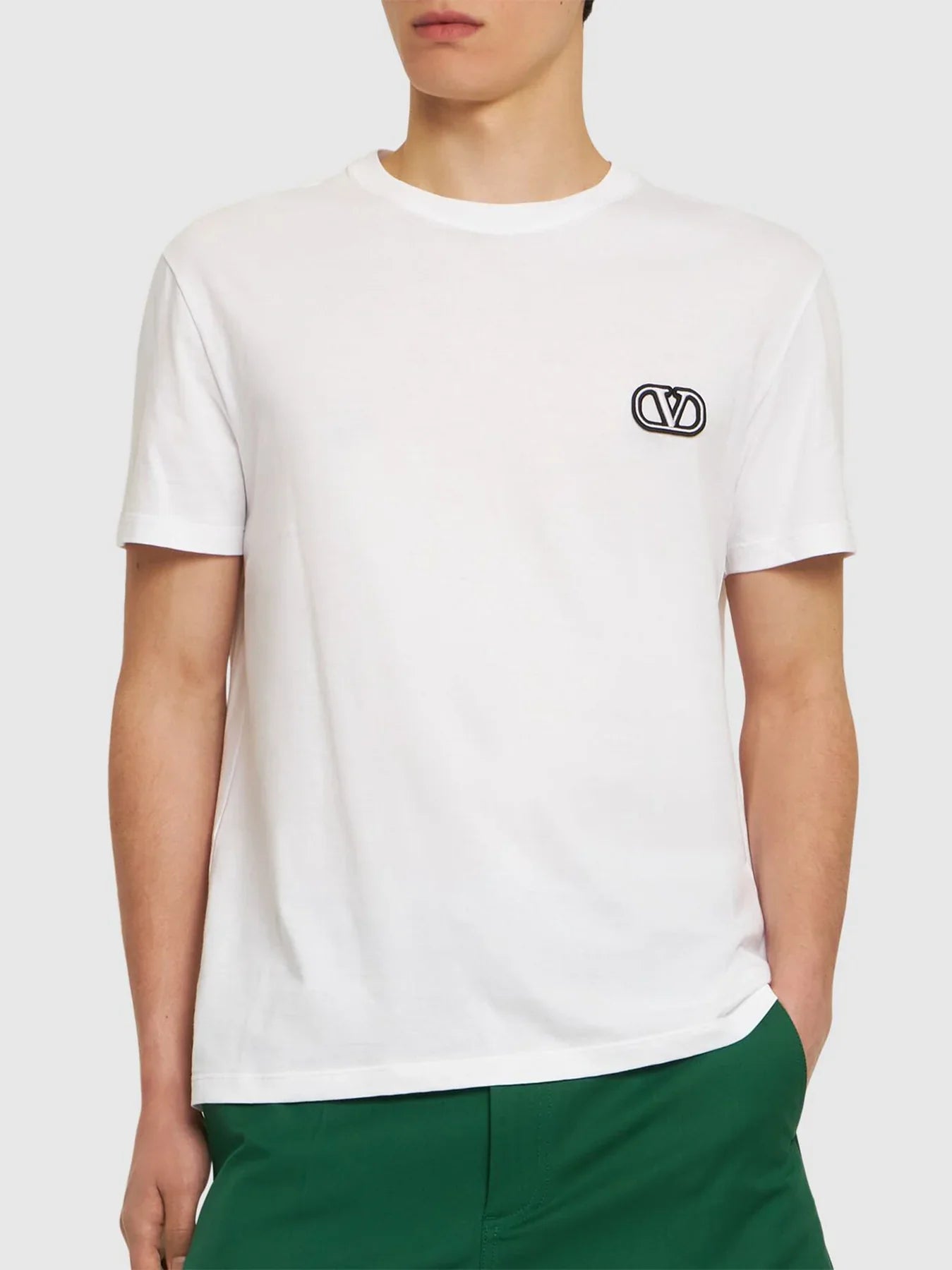 Valentino VLogo Signature Patch White T-Shirt