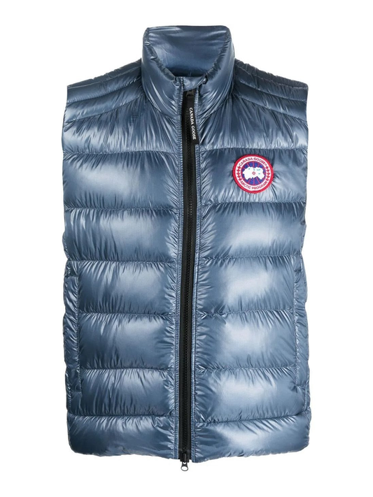 Canada Goose Crofton Logo Patch Vest Gilet in Ozone Blue