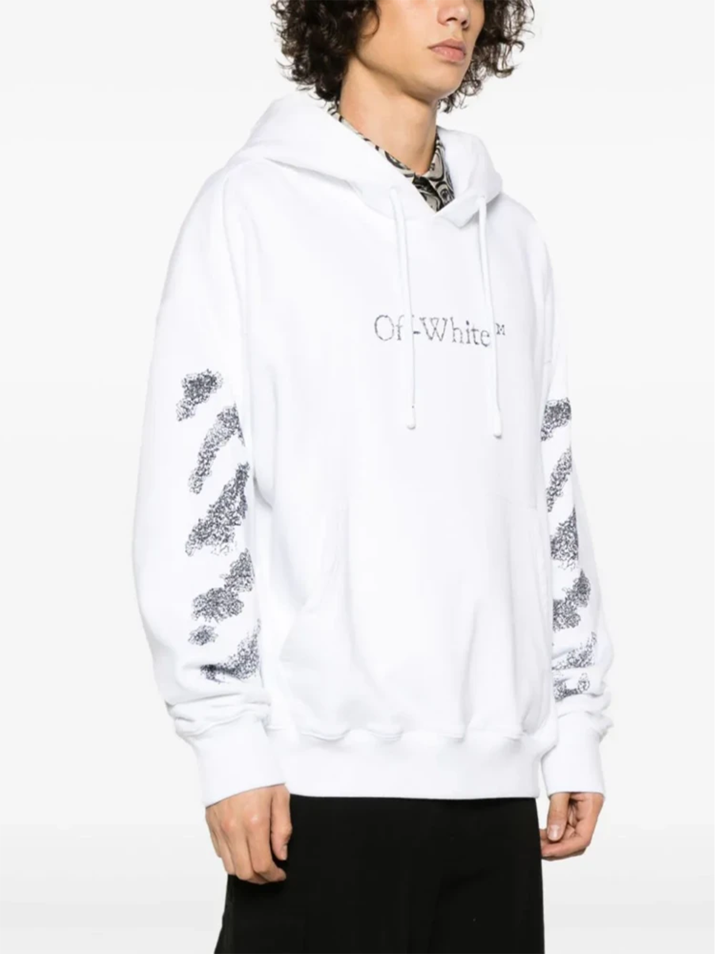 Off-White Diag Bit Book Skate Hoodie in White