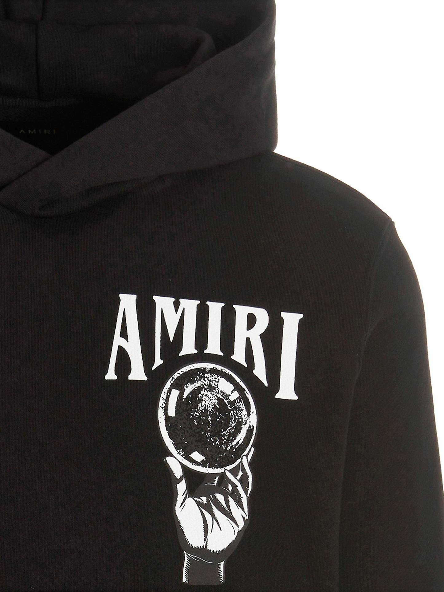 Amiri Crystal Ball Logo Hoodie in Black