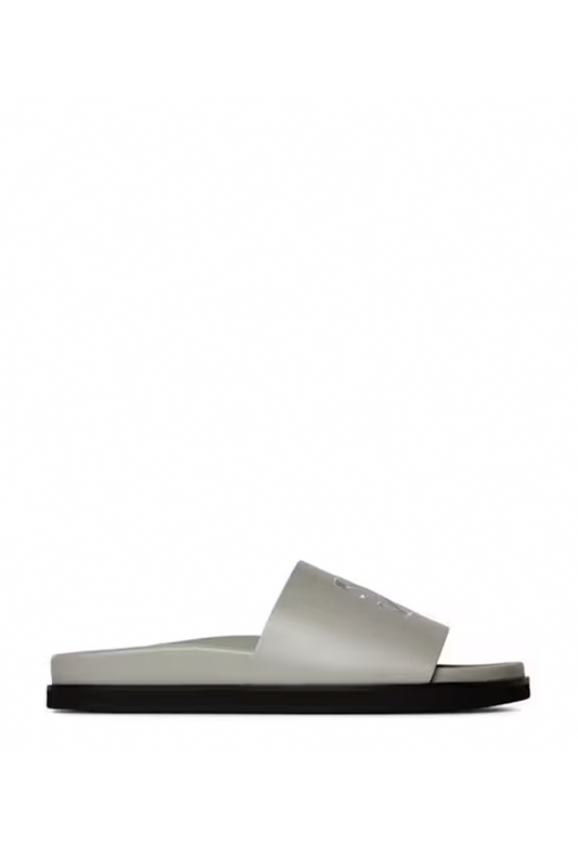 Off-White Pool Time Embroidered Arrows Logo Sliders In Grey