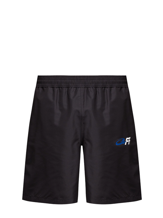 Off-White Exact Opposite Surfer Printed Swim Shorts in Black