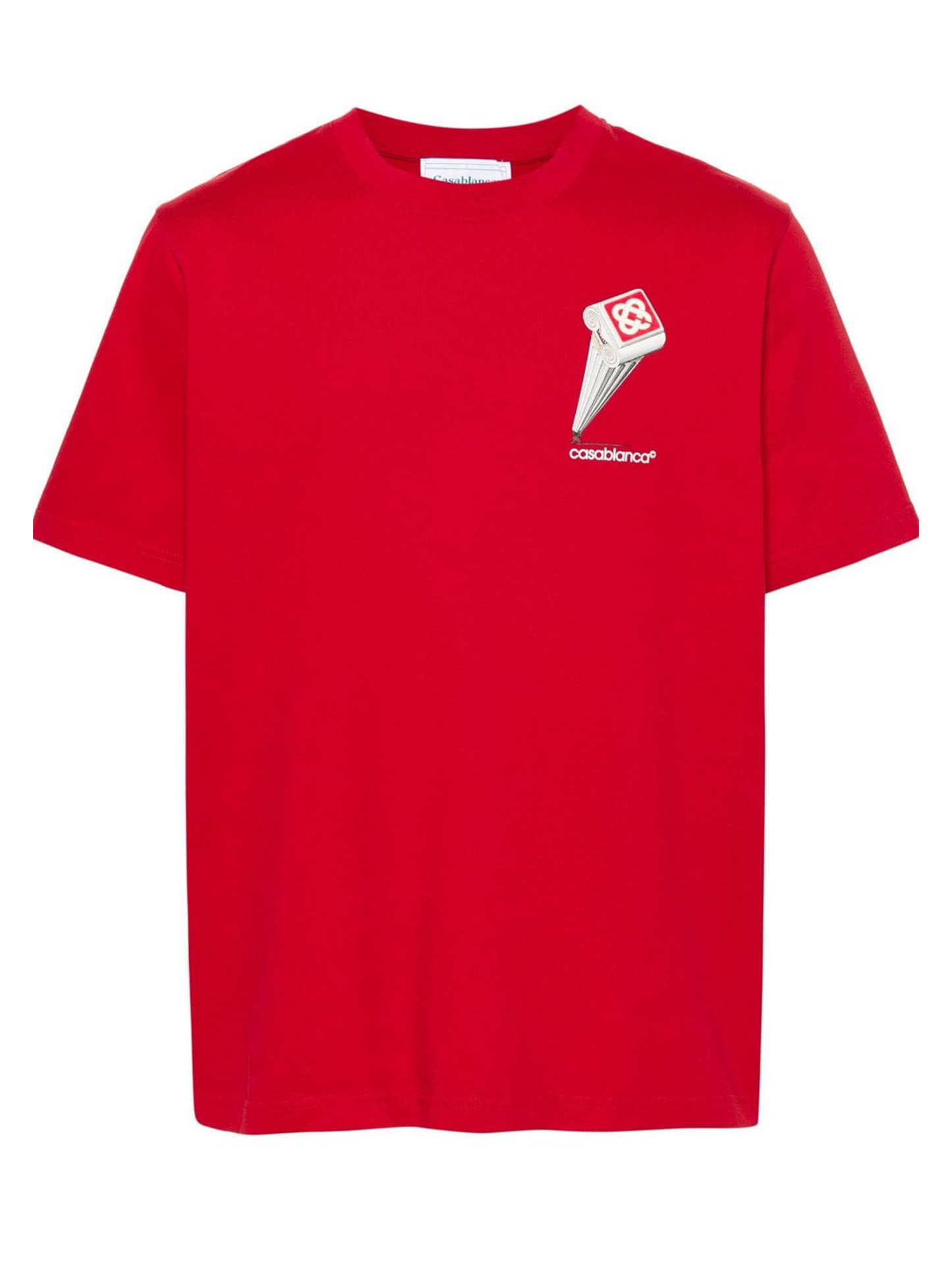 Casablanca Leaning Column T-Shirt in Red