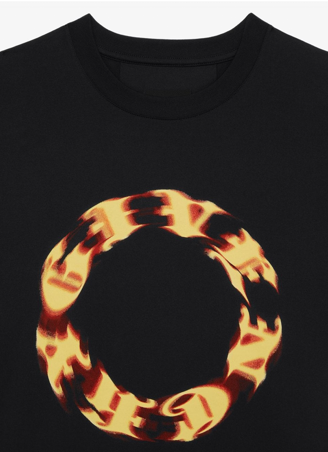 Givenchy Flame Circle Logo Oversized T-Shirt in Black